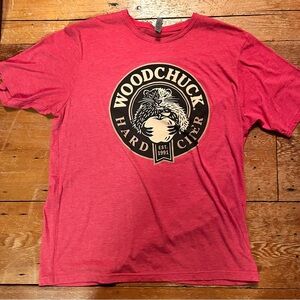 Next Level Apparel Woodchuck Hard Cider Graphic Tee in Red